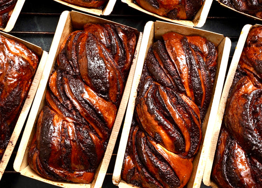 Dark Chocolate Tahini Babka