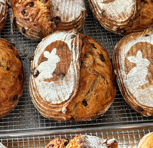 Easter Special: Fig, Dark Chocolate, and Hazelnut Sourdough