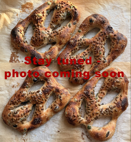 Fougasse - Roasted Garlic Rosemary (Saturday pickup)