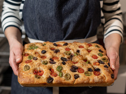 Sourdough Focaccia - Olives and Tomatoes (wednesday pickup)